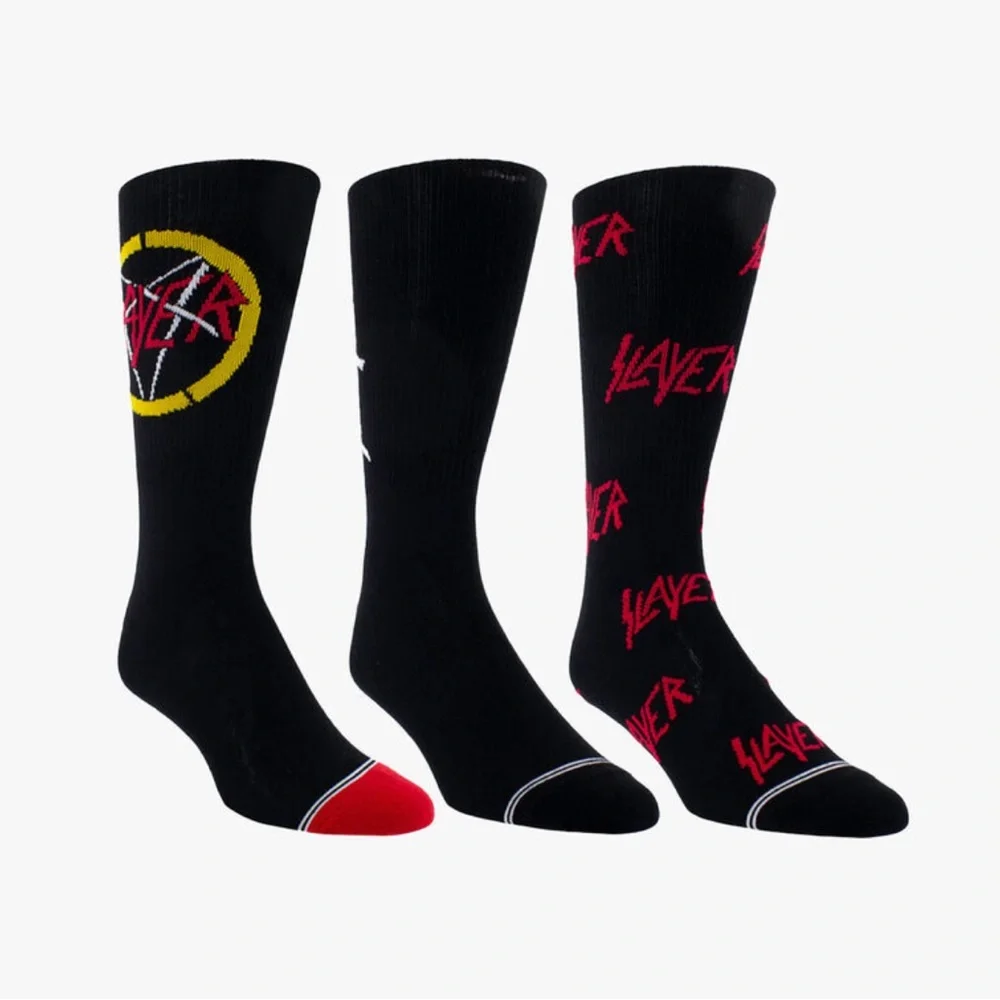 3-Pack Slayer Funny Novelty Crew Socks - NWT - Picture 3 of 4